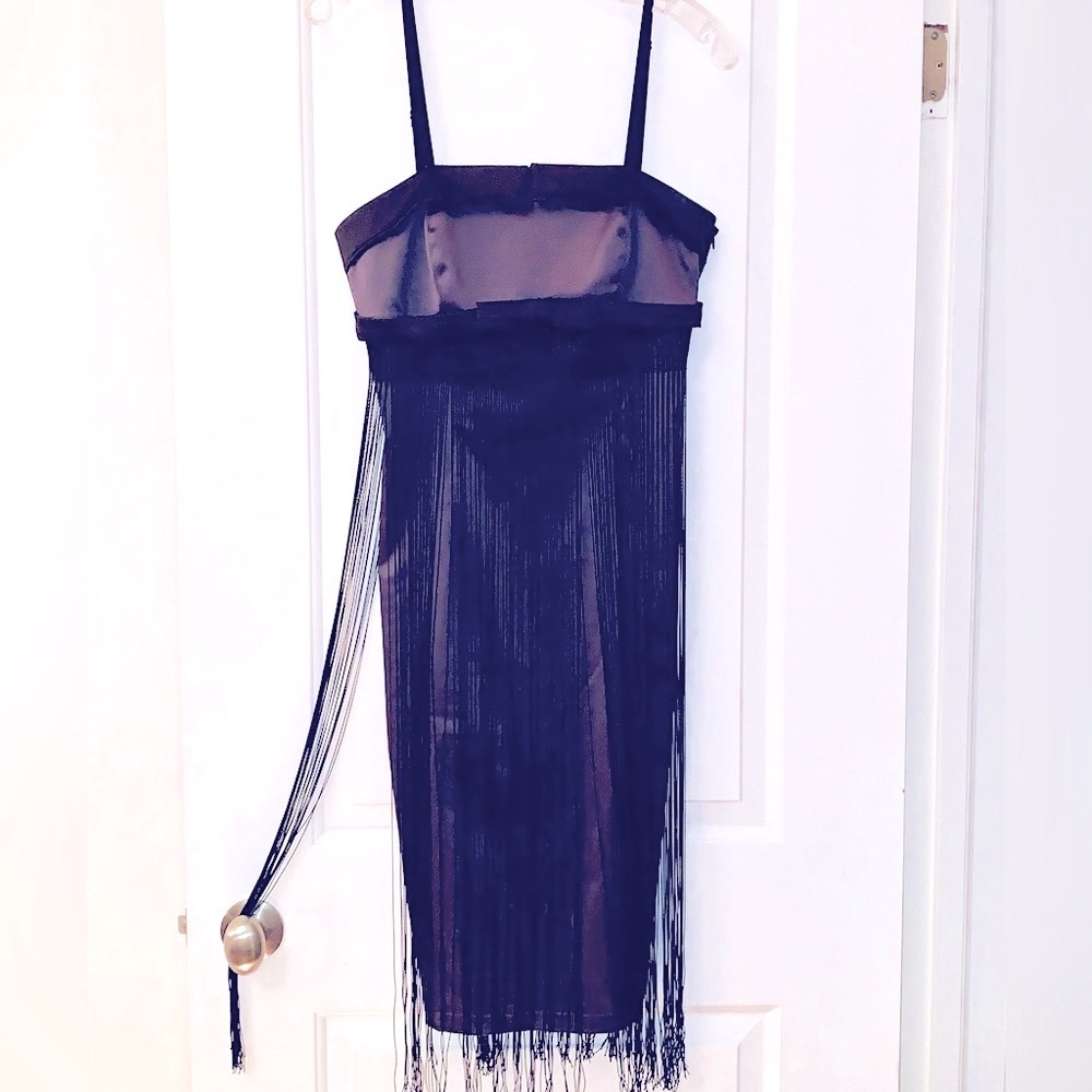 Italian Made Black Fitted Dress